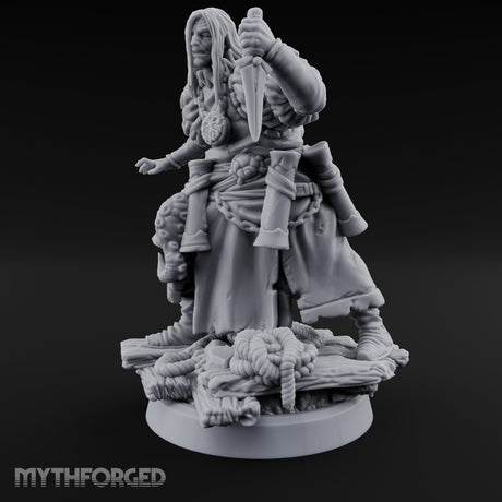 Tentacle Lashing Lantern Raising Cultist B Miniature for Dungeons and Dragons, Pathfinder or other TTRPGs
