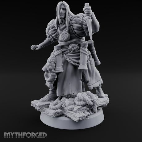 Tentacle Lashing Lantern Raising Cultist B Miniature for Dungeons and Dragons, Pathfinder or other TTRPGs