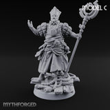 Tentacle Lashing Lantern Raising Cultist C Miniature for Dungeons and Dragons, Pathfinder or other TTRPGs