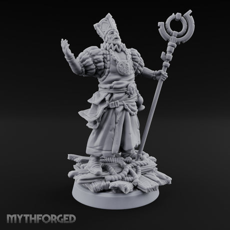 Tentacle Lashing Lantern Raising Cultist C Miniature for Dungeons and Dragons, Pathfinder or other TTRPGs