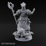 Tentacle Lashing Lantern Raising Cultist C Miniature for Dungeons and Dragons, Pathfinder or other TTRPGs