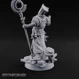 Tentacle Lashing Lantern Raising Cultist C Miniature for Dungeons and Dragons, Pathfinder or other TTRPGs