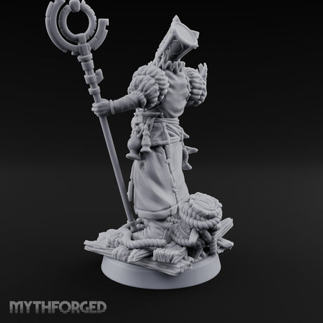 Tentacle Lashing Lantern Raising Cultist C Miniature for Dungeons and Dragons, Pathfinder or other TTRPGs