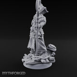 Tentacle Lashing Lantern Raising Cultist C Miniature for Dungeons and Dragons, Pathfinder or other TTRPGs