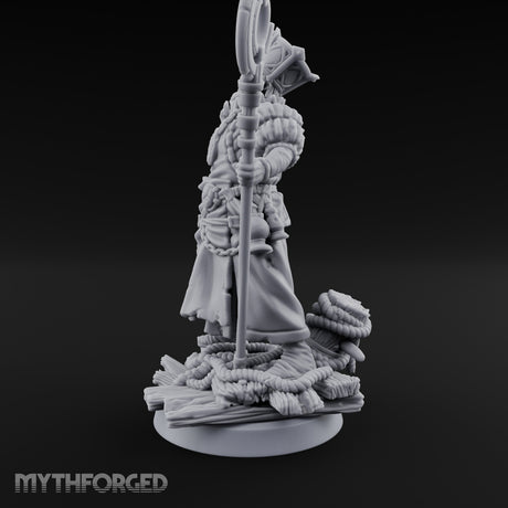 Tentacle Lashing Lantern Raising Cultist C Miniature for Dungeons and Dragons, Pathfinder or other TTRPGs