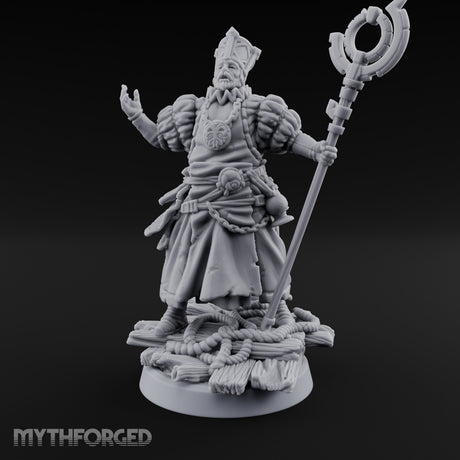 Tentacle Lashing Lantern Raising Cultist C Miniature for Dungeons and Dragons, Pathfinder or other TTRPGs