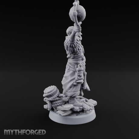 Tentacle Lashing Lantern Raising Cultist D Miniature for Dungeons and Dragons, Pathfinder or other TTRPGs