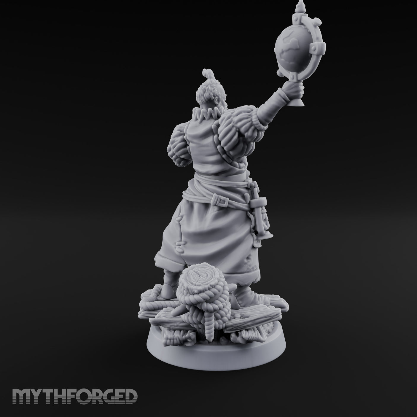 Tentacle Lashing Lantern Raising Cultist D Miniature for Dungeons and Dragons, Pathfinder or other TTRPGs