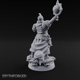 Tentacle Lashing Lantern Raising Cultist D Miniature for Dungeons and Dragons, Pathfinder or other TTRPGs