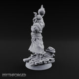 Tentacle Lashing Lantern Raising Cultist D Miniature for Dungeons and Dragons, Pathfinder or other TTRPGs