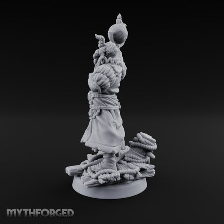 Tentacle Lashing Lantern Raising Cultist D Miniature for Dungeons and Dragons, Pathfinder or other TTRPGs