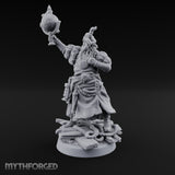Tentacle Lashing Lantern Raising Cultist D Miniature for Dungeons and Dragons, Pathfinder or other TTRPGs