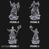 Tentacle Lashing Lantern Raising Cultists Miniature for Dungeons and Dragons, Pathfinder or other TTRPGs