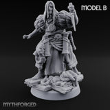 Tentacle Lashing Lantern Raising Cultists Miniature for Dungeons and Dragons, Pathfinder or other TTRPGs