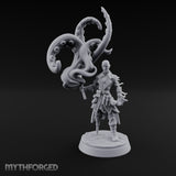 Tentacle Summoning Human Warlock Miniature for Dungeons and Dragons, Pathfinder or other TTRPGs