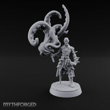 Tentacle Summoning Human Warlock Miniature for Dungeons and Dragons, Pathfinder or other TTRPGs