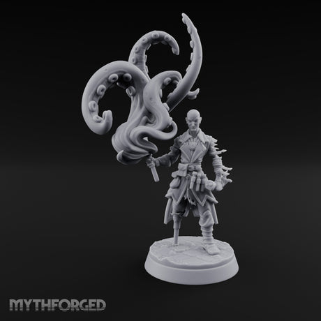 Tentacle Summoning Human Warlock Miniature for Dungeons and Dragons, Pathfinder or other TTRPGs
