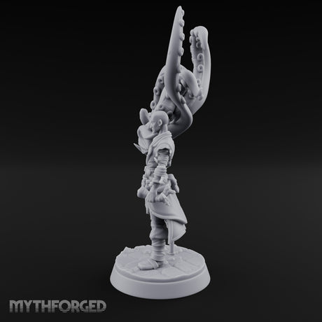 Tentacle Summoning Human Warlock Miniature for Dungeons and Dragons, Pathfinder or other TTRPGs