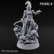 Tentacle Trailing Hand Raising Tiefling Necromancer B Miniature for Dungeons and Dragons, Pathfinder or other TTRPGs