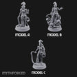 Tentacle Trailing Hand Raising Tiefling Necromancers Miniature for Dungeons and Dragons, Pathfinder or other TTRPGs