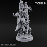 Tentacle Writhing Demon Hierophant B Miniature for Dungeons and Dragons, Pathfinder or other TTRPGs