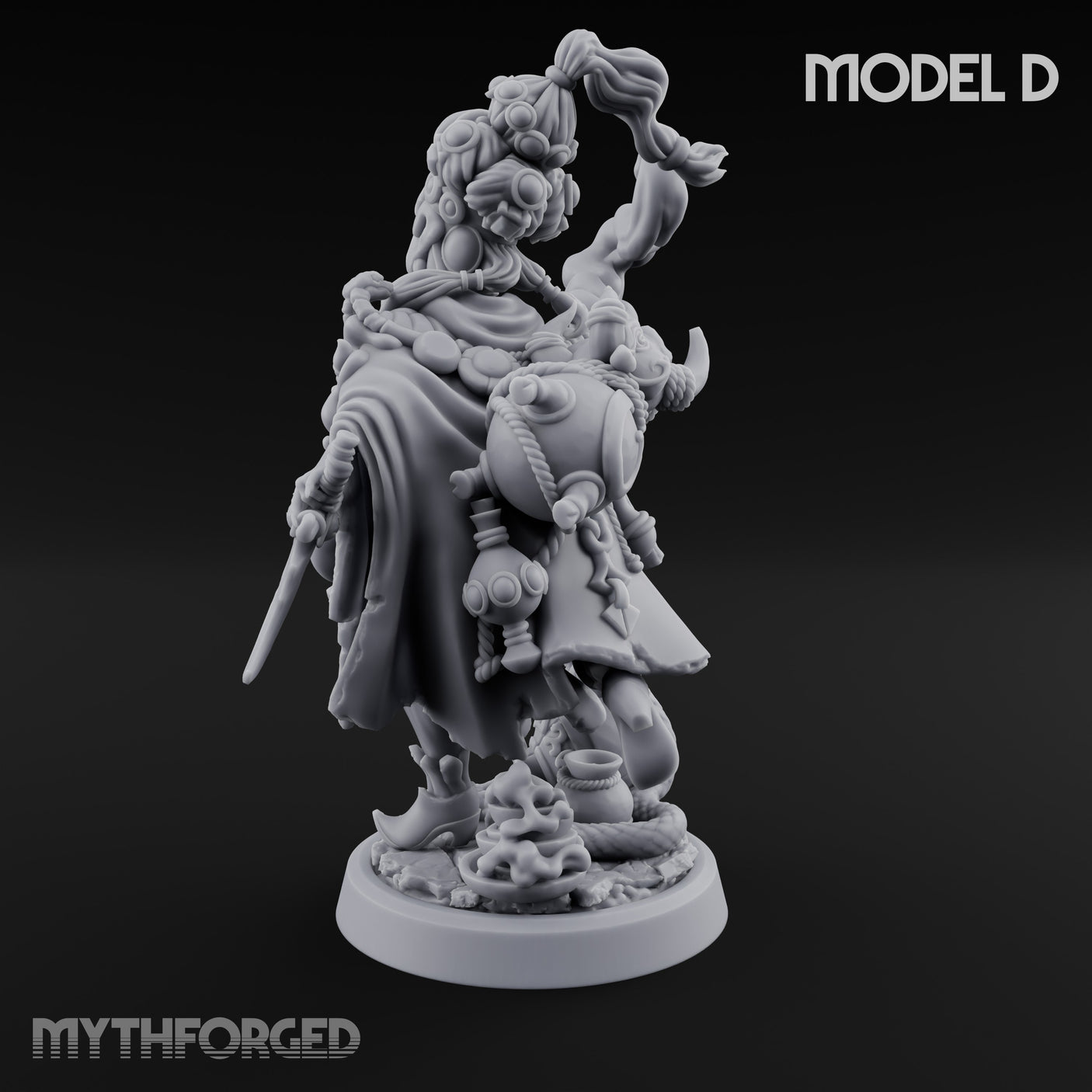 Tentacle Writhing Demon Hierophant D Miniature for Dungeons and Dragons, Pathfinder or other TTRPGs