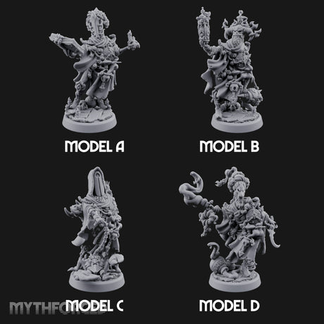 Tentacle Writhing Demon Hierophants Miniature for Dungeons and Dragons, Pathfinder or other TTRPGs