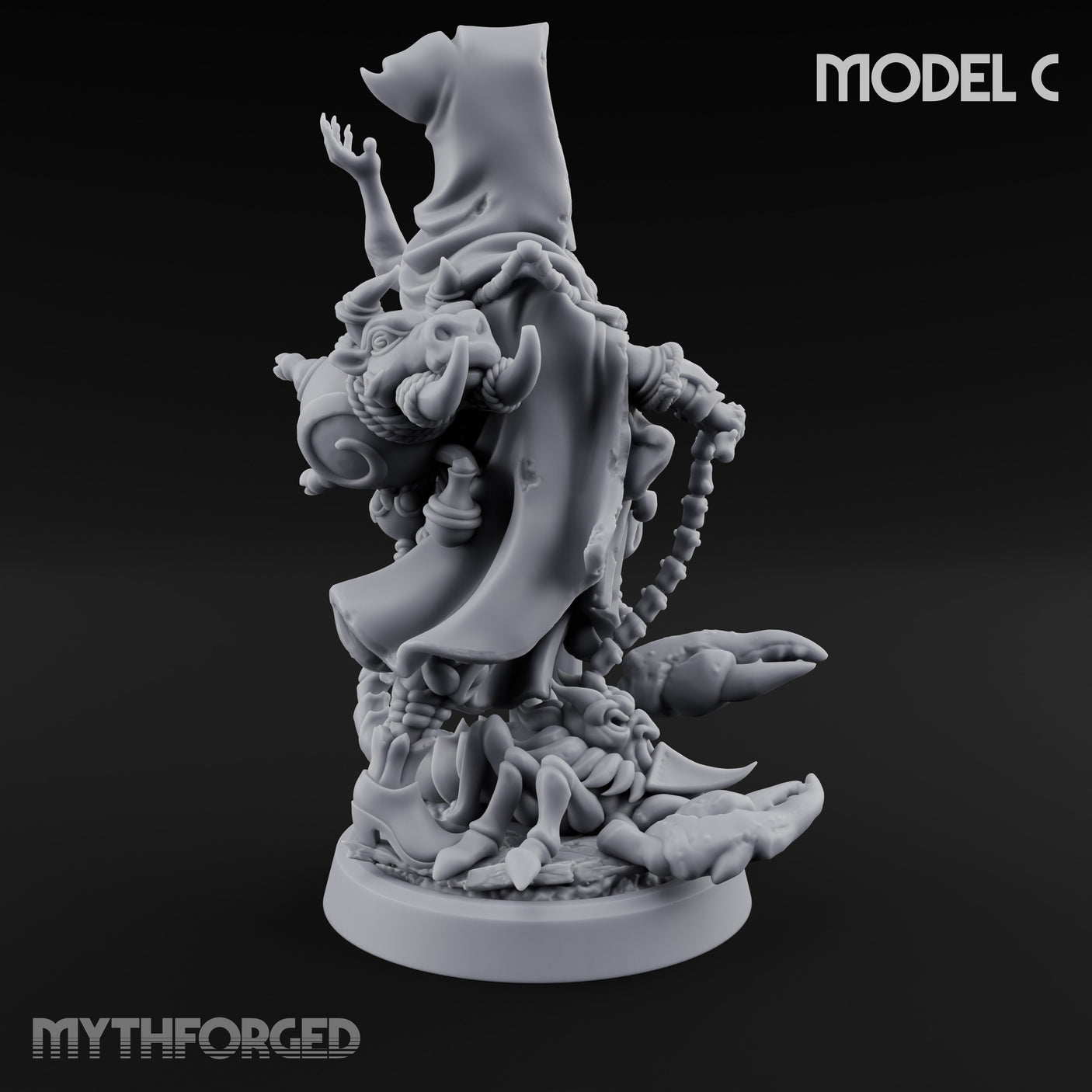Tentacle Writhing Demon Hierophants Miniature for Dungeons and Dragons, Pathfinder or other TTRPGs