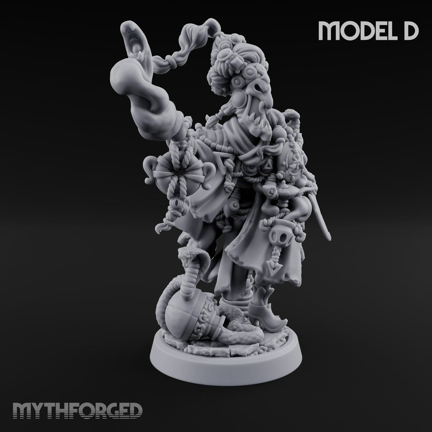 Tentacle Writhing Demon Hierophants Miniature for Dungeons and Dragons, Pathfinder or other TTRPGs