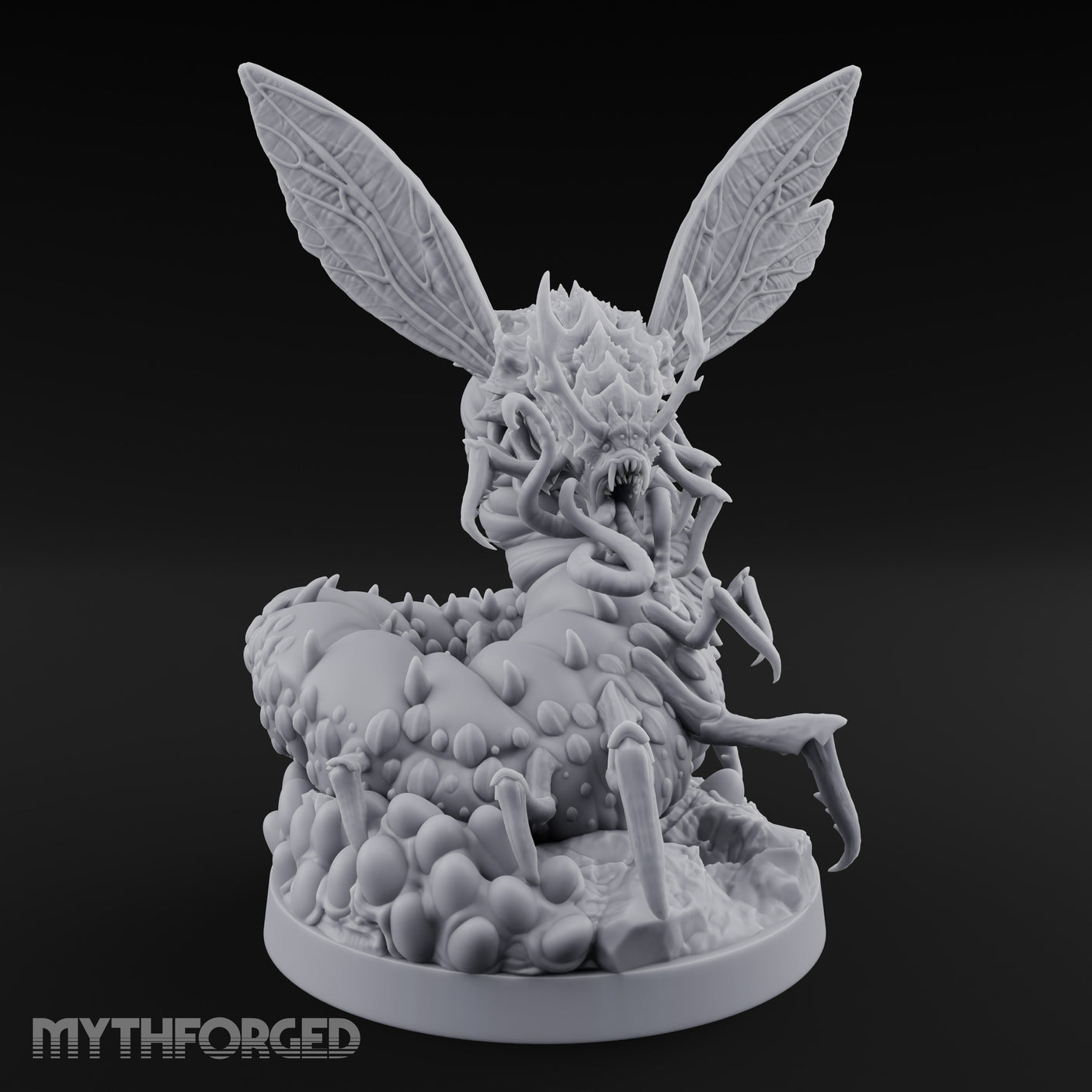 Tentacle Writhing Giant Ankeg Queen Miniature for Dungeons and Dragons, Pathfinder or other TTRPGs