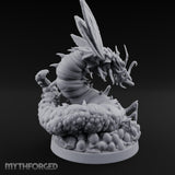 Tentacle Writhing Giant Ankeg Queen Miniature for Dungeons and Dragons, Pathfinder or other TTRPGs