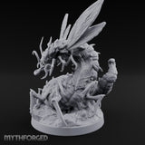 Tentacle Writhing Giant Ankeg Queen Miniature for Dungeons and Dragons, Pathfinder or other TTRPGs