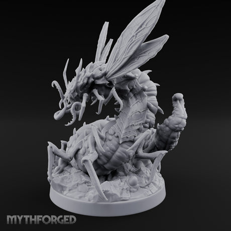 Tentacle Writhing Giant Ankeg Queen Miniature for Dungeons and Dragons, Pathfinder or other TTRPGs