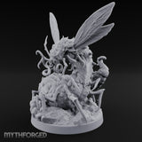 Tentacle Writhing Giant Ankeg Queen Miniature for Dungeons and Dragons, Pathfinder or other TTRPGs