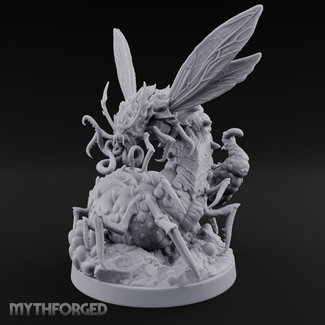 Tentacle Writhing Giant Ankeg Queen Miniature for Dungeons and Dragons, Pathfinder or other TTRPGs