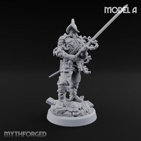 Tentacle Writhing Sword Levelling Voidtouched Swordsman A Miniature for Dungeons and Dragons, Pathfinder or other TTRPGs