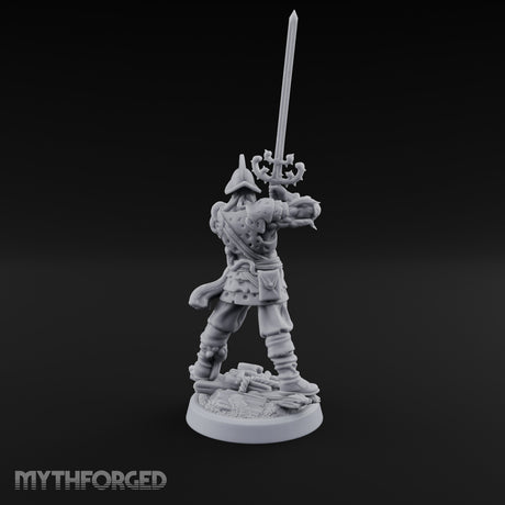 Tentacle Writhing Sword Levelling Voidtouched Swordsman C Miniature for Dungeons and Dragons, Pathfinder or other TTRPGs