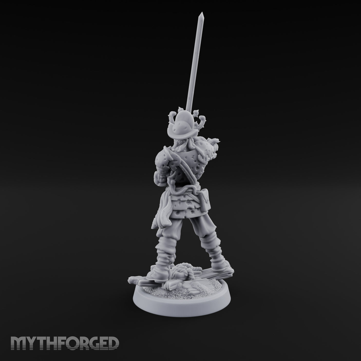Tentacle Writhing Sword Levelling Voidtouched Swordsman C Miniature for Dungeons and Dragons, Pathfinder or other TTRPGs