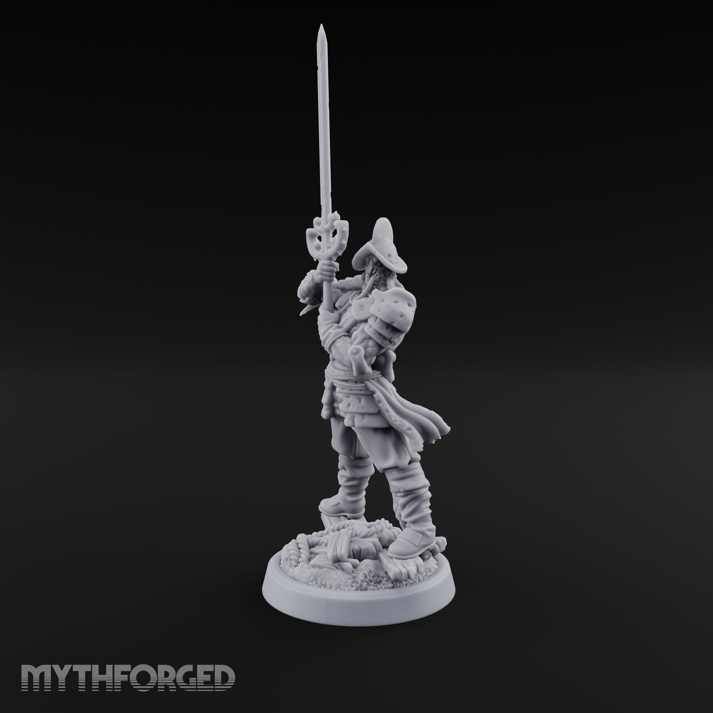 Tentacle Writhing Sword Levelling Voidtouched Swordsman C Miniature for Dungeons and Dragons, Pathfinder or other TTRPGs
