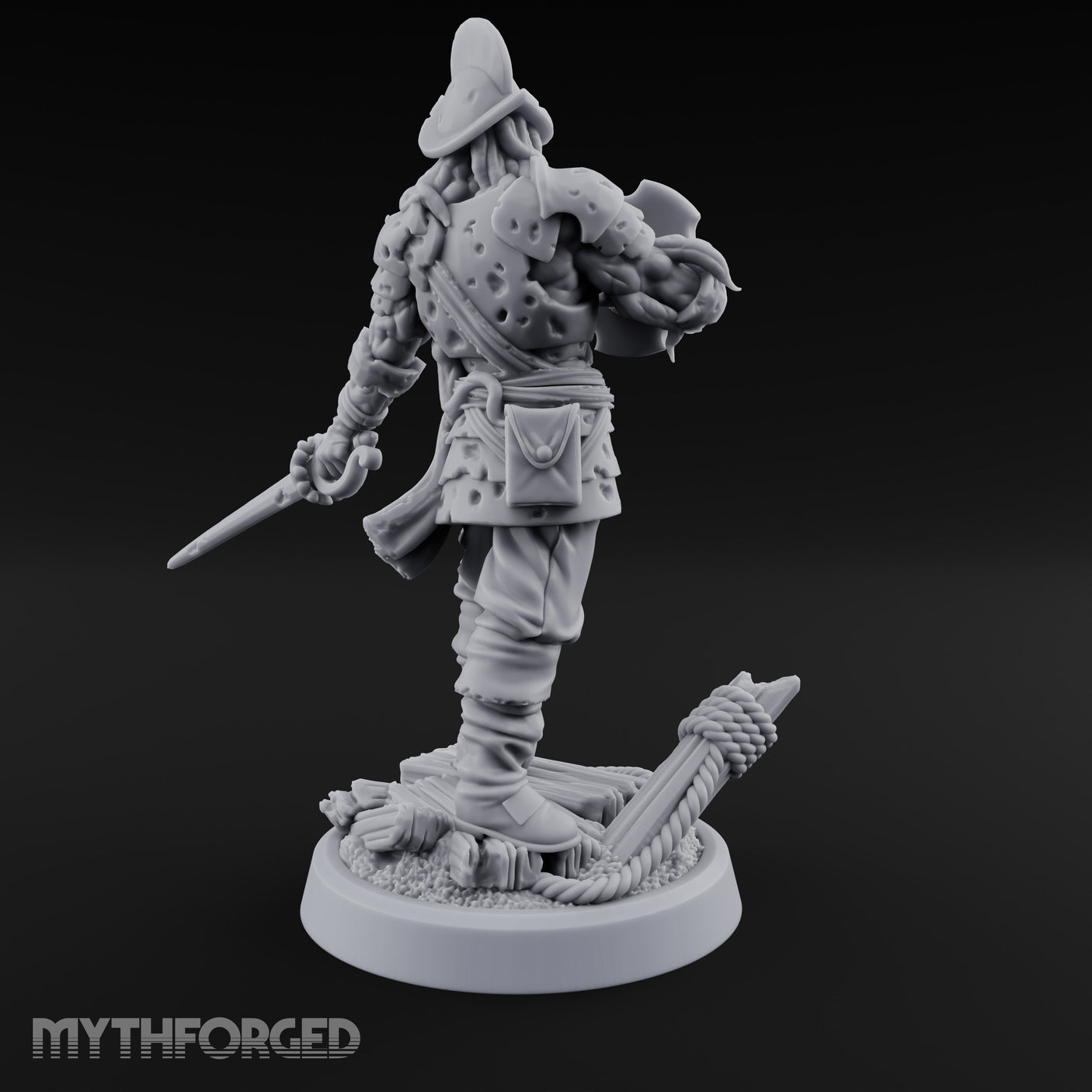 Tentacle Writhing Sword Levelling Voidtouched Swordsman D Miniature for Dungeons and Dragons, Pathfinder or other TTRPGs