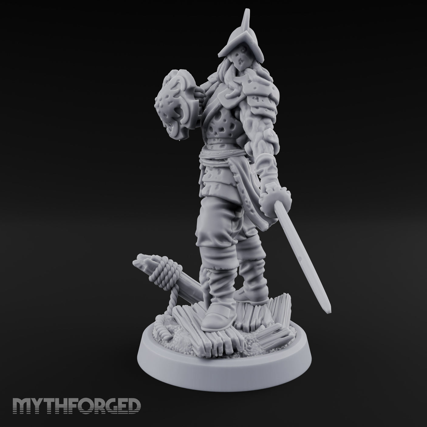 Tentacle Writhing Sword Levelling Voidtouched Swordsman D Miniature for Dungeons and Dragons, Pathfinder or other TTRPGs