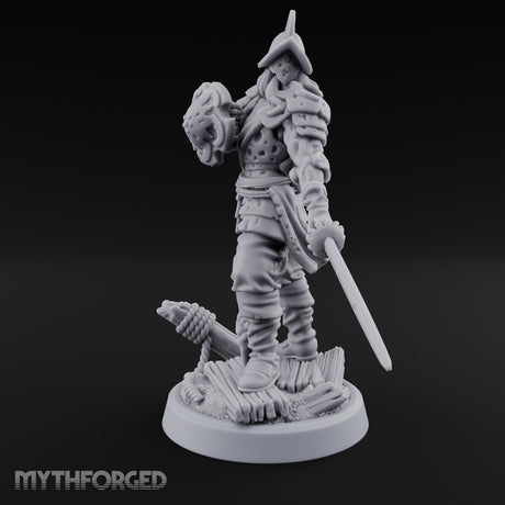 Tentacle Writhing Sword Levelling Voidtouched Swordsman D Miniature for Dungeons and Dragons, Pathfinder or other TTRPGs