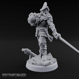 Tentacle Writhing Sword Levelling Voidtouched Swordsman D Miniature for Dungeons and Dragons, Pathfinder or other TTRPGs