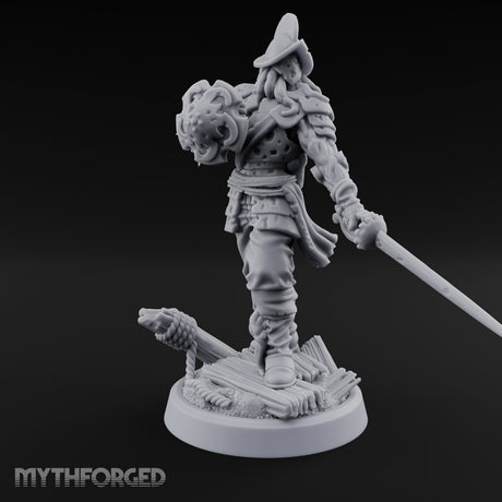 Tentacle Writhing Sword Levelling Voidtouched Swordsman D Miniature for Dungeons and Dragons, Pathfinder or other TTRPGs