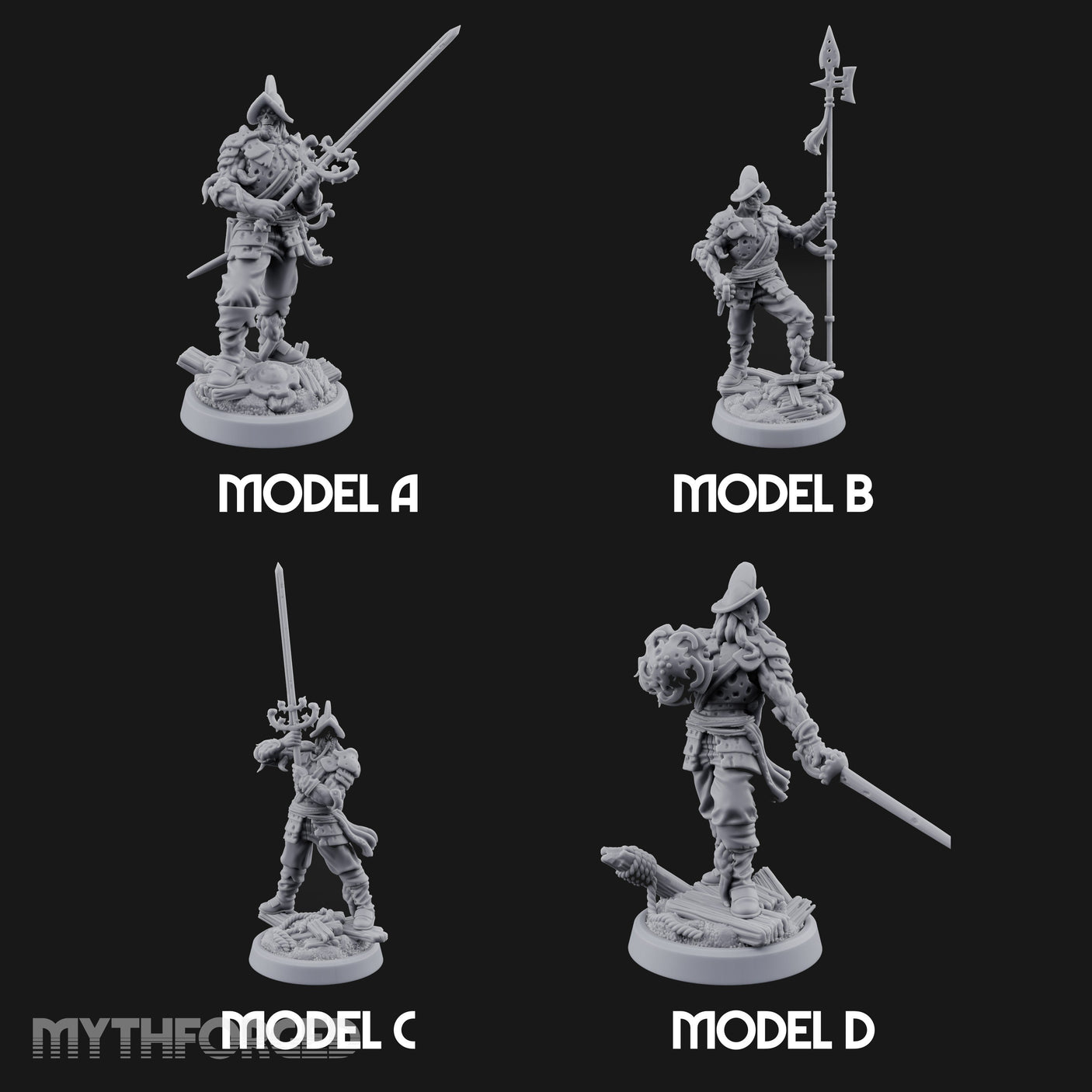 Tentacle Writhing Sword Levelling Voidtouched Swordsmen Miniature for Dungeons and Dragons, Pathfinder or other TTRPGs