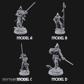 Tentacle Writhing Sword Levelling Voidtouched Swordsmen Miniature for Dungeons and Dragons, Pathfinder or other TTRPGs