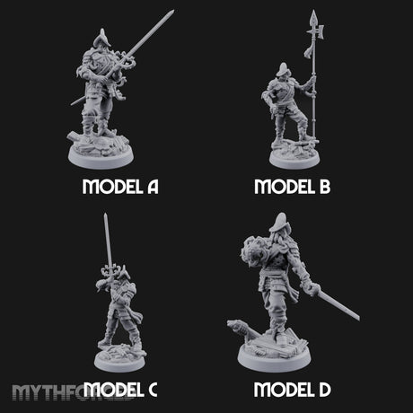 Tentacle Writhing Sword Levelling Voidtouched Swordsmen Miniature for Dungeons and Dragons, Pathfinder or other TTRPGs