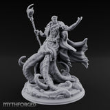 Tentacles Bursting Forth Human Warlock Miniature for Dungeons and Dragons, Pathfinder or other TTRPGs