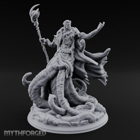 Tentacles Bursting Forth Human Warlock Miniature for Dungeons and Dragons, Pathfinder or other TTRPGs