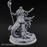 Tentacles Bursting Forth Human Warlock Miniature for Dungeons and Dragons, Pathfinder or other TTRPGs